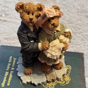 Vintage Boyds Bears and Friends Bearstone James Kathleen Baby Blessings 2004 Box